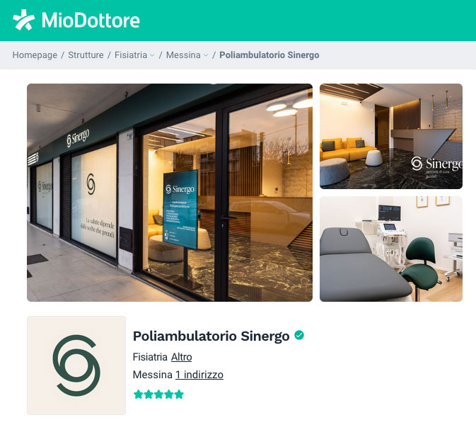 Polimbulatorio Sinergo - MioDottore page